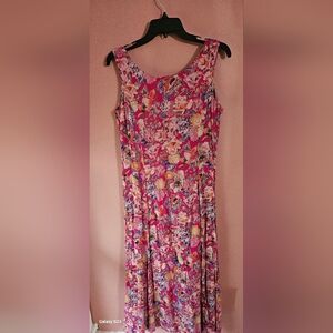 Monsoon Pink and Purple Floral Dress